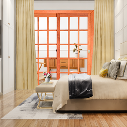 Porta de Correr Madeira 216cmx180cmx12cm Pe621 Esel - 4