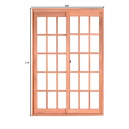 Porta de Correr Madeira 216CMX180CMX12CM PE621 Esel Marrom - 3