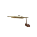 Ver imagem 1 de Ombrelone de Madeira C/ Floreira 3x3m Lateral Quadrado - Creme