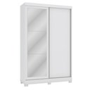 Ver imagem 3 de Guarda Roupa 2 Portas Correr Espelho Pés Branco Cb01n571-br