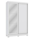 Ver imagem 3 de Guarda Roupa 2 Portas Correr Espelho Pés Branco Cb01n571-br