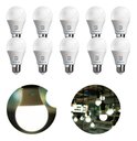 Ver imagem 1 de Kit 10 Lâmpadas Bulbo Led 9w Bivolt E27 Branco e Frio Quente