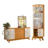 Conjunto Cristaleira e Buffet Hamilton Cinamomo Off White - 1
