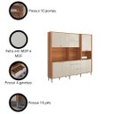 Ver imagem 7 de Kit Cozinha Compacta 240cm com 10 Portas e 4 Gavetas Astra Lukaliam Móveis