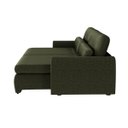 Ver imagem 6 de Sofá sem Caixa Orgânico Charlie 3 Lugares em Linho Turco Retrátil e Reclinável Vira Cama 2,10 Verde
