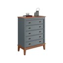 Ver imagem 1 de Cômoda 5 Gavetas - Cinza