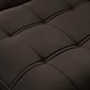Ver imagem 2 de Sofá Retrátil Reclinável para Sala 3 Lugares 230cm Asaph F04 Veludo Marrom Escuro - Lyam Decor