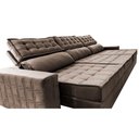 Ver imagem 4 de Sofá Retrátil e Reclinável 4,15m Cama inBox Big Star com SoftGel D40 Velupluma Castor