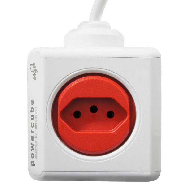 Adaptador de Tomada Power Cube Extended ELG 5 Tomadas Cabo de 3 Metros PWC-X5/3M - 6