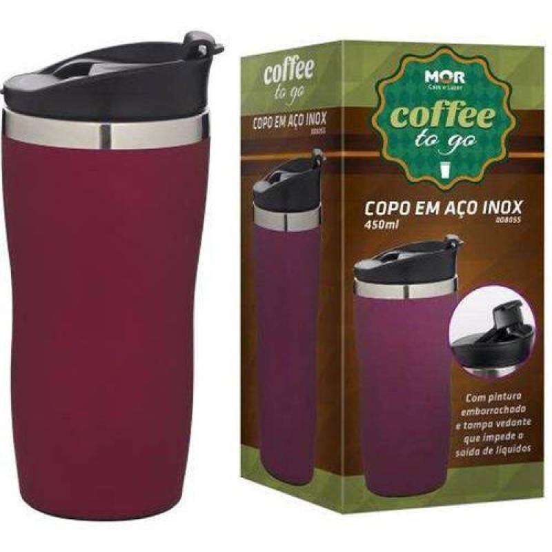 Copo para café mor térmico 450 Ml - cores sortidas - 4