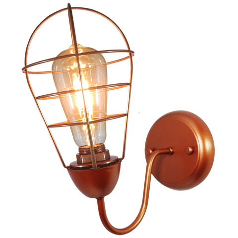 Arandela Parede Aramado Lampshape Cobre Sala Corredor