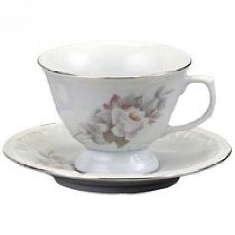 Xícara Chá Pires 20 Linha Pomerode Vitória Porcelana Schmidt