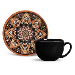 Xícara Chá Coup Damasco Porto Brasil - 1