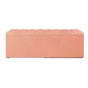 Ver imagem 4 de Cabeceira e Recamier Bau Casal 140 Cm Dalia Linho Rose Artte