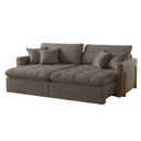 Ver imagem 7 de Sofá Cama 2 Lugares Retrátil Reclinável 180cm Veludo com Molas Ensacadas Atena Yescasa