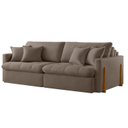 Ver mais imagens de Sofá Cama 2 Lugares Retrátil Reclinável 180cm Veludo com Molas Ensacadas Atena Yescasa