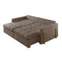 Ver imagem 6 de Sofá Cama 2 Lugares Retrátil Reclinável 180cm Veludo com Molas Ensacadas Atena Yescasa