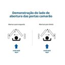 Ver imagem 3 de Kit Porta de Madeira Camarão Direita 213cmx110cmx12cm Pe71 Esel