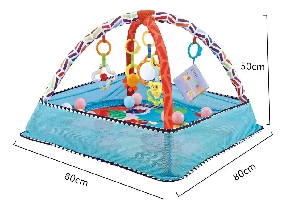Ver imagem 2 de Tapete Interativo Infantil com Acessorios Suspensos Snh49 Snel Home Azul