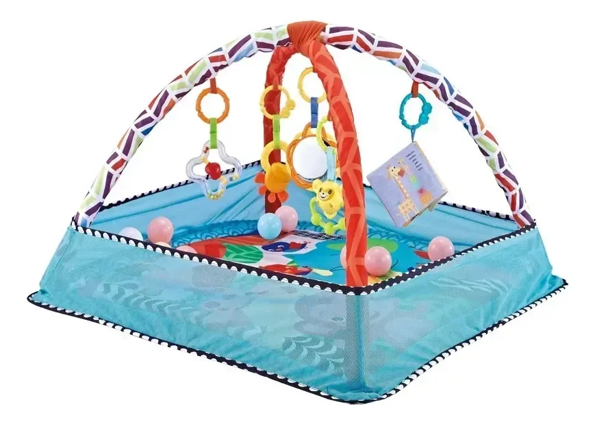 Ver imagem 1 de Tapete Interativo Infantil com Acessorios Suspensos Snh49 Snel Home Azul