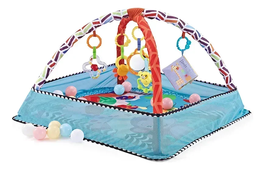 Tapete Interativo Infantil com Acessorios Suspensos Snh49 Snel Home Azul - 3