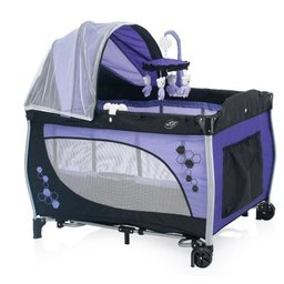 Berço Portátil Balanço Trocador Baby Style Roxo - 1