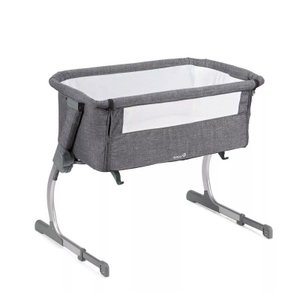 Berço Side By Side Safety 1St Cinza