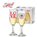Ver imagem 1 de Conjunto Taça 180ml Champagne Love 2 Peças Ruvolo