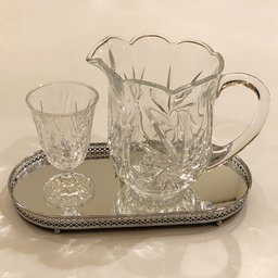 Cj Jarra 1,5 L com 6 Taças 240ml Cristal Prima Transparente Lyor - 4