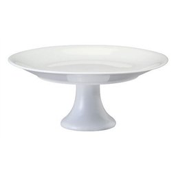 Prato Bolo 214 Com Base 30 Linha Couvert Branco Porcelana Schmidt - 1