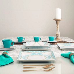 Aparelho de Jantar 30 Peças Domo Quadrado Oxford - 2