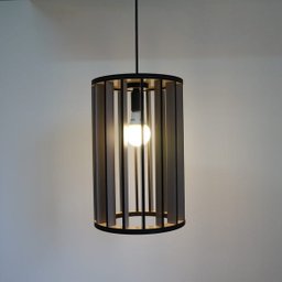 Luminária Pendente Tubular Crie Casa Bege Laca Grande - 2