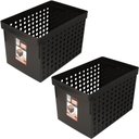 Ver imagem 1 de 2 Caixas Organizadoras 42x27cm Escritório Arquivo Morto para Pastas Suspensas e Furação Ordene