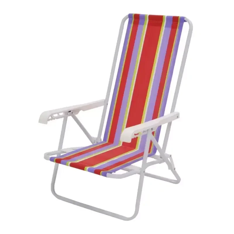 Cadeira de Praia Reclinável De Aço 4 Posições - Mor