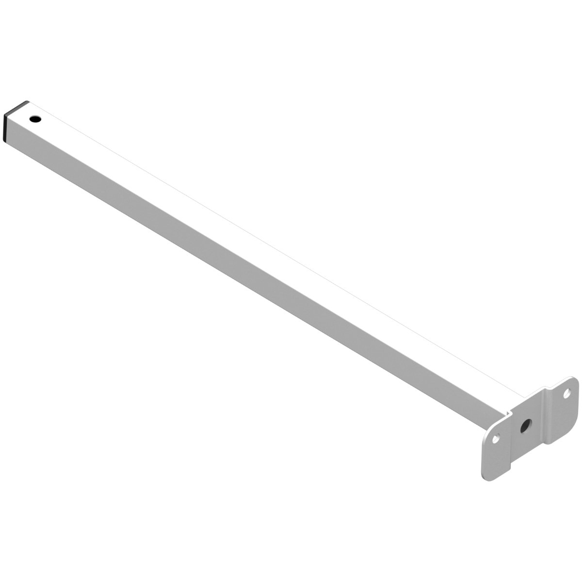 Suporte Refletor Base Reta Braço 40 Cm Branco - 8