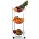 Ver imagem 1 de Fruteira Tripla Redonda com Rodízios Cromada - 1097 - Arthi