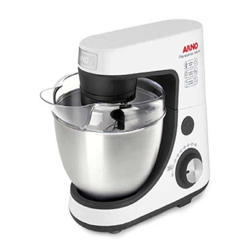 Batedeira Planetária Arno Deluxe Inox Branca 300w 127v - 2