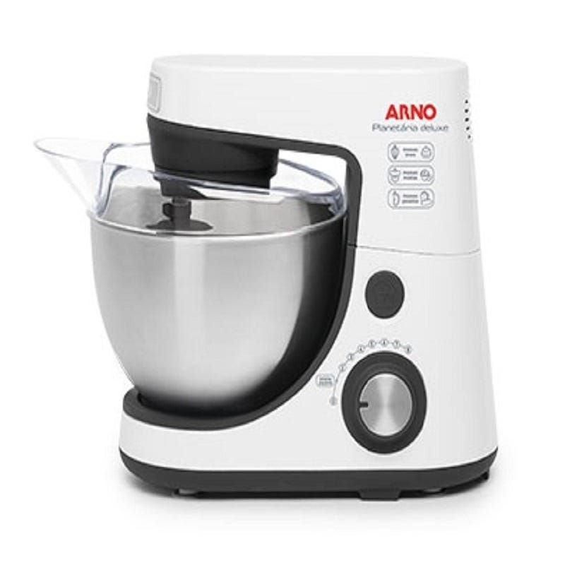 Batedeira Planetária Arno Deluxe Inox Branca 300w 127v - 1