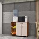 Ver imagem 2 de Fruteira Acacia New 2 Portas e 1 Gaveta 2 Cestos:freijó/baunilha