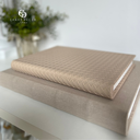 Ver imagem 3 de Livro Caixa em Mdf com Revestimento em Linho 31x24x4,5cm