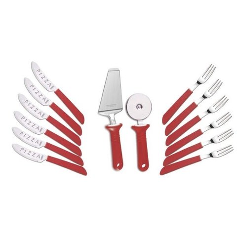 Kit 14pcs Vermelho Linha Pizza Tramontina