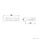 Ver imagem 2 de Saboneteira Cesto De Metal 2008 C78 - Lorenzetti