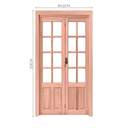Ver imagem 4 de Kit Porta de Madeira Camarão 213cmx84cmx12cm Pe71 Esel Abertura Esquerda