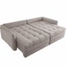 Sofá Cama Retátil e Reclinável Captiva Tecido Linho Cinza 1,84 M - 3