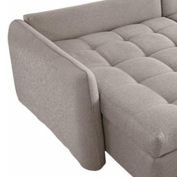 Sofá Cama Retátil e Reclinável Captiva Tecido Linho Cinza 1,84 M - 5