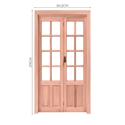 Kit Porta de Madeira Camarão Esquerda 213cmx110cmx12cm PE71 Esel - 3