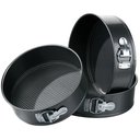 Ver imagem 1 de Jogo 3 Formas Redondas Fundo Removível Antiaderente para Bolo, 24, 26 e 28cm - Quality House