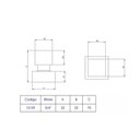 Ver imagem 2 de Acabamento Registro Padrão Estria Fabrimar 1/2 e 3/4 15636