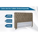 Ver imagem 2 de Painel de Cama Box Estofada Solteiro Imperatriz Plus Suede Bege - Simbal