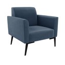 Ver imagem 3 de Sofá Namoradeira com 2 Poltronas Pés Villach Marisa Suede D03 - D'Rossi Azul Marinho